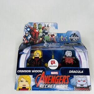 Walgreens Exclusive Avengers Secret Wars Minimates Crimson Widow & Dracula Set